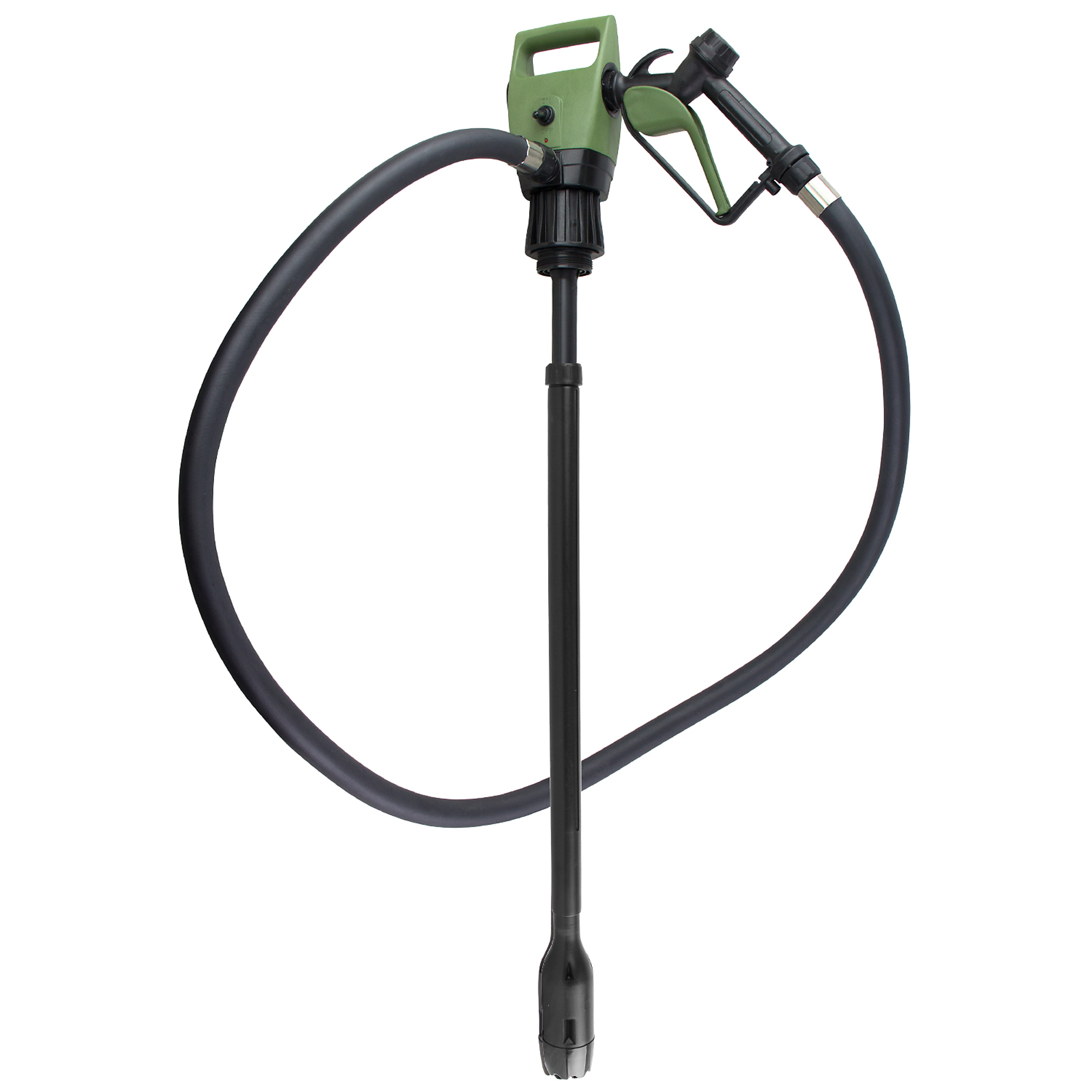 TeraPump Electric Drum Pump, 7 GPM, 110V AC, Telescopic, Heavy-Duty, Model# TREDRUM-T